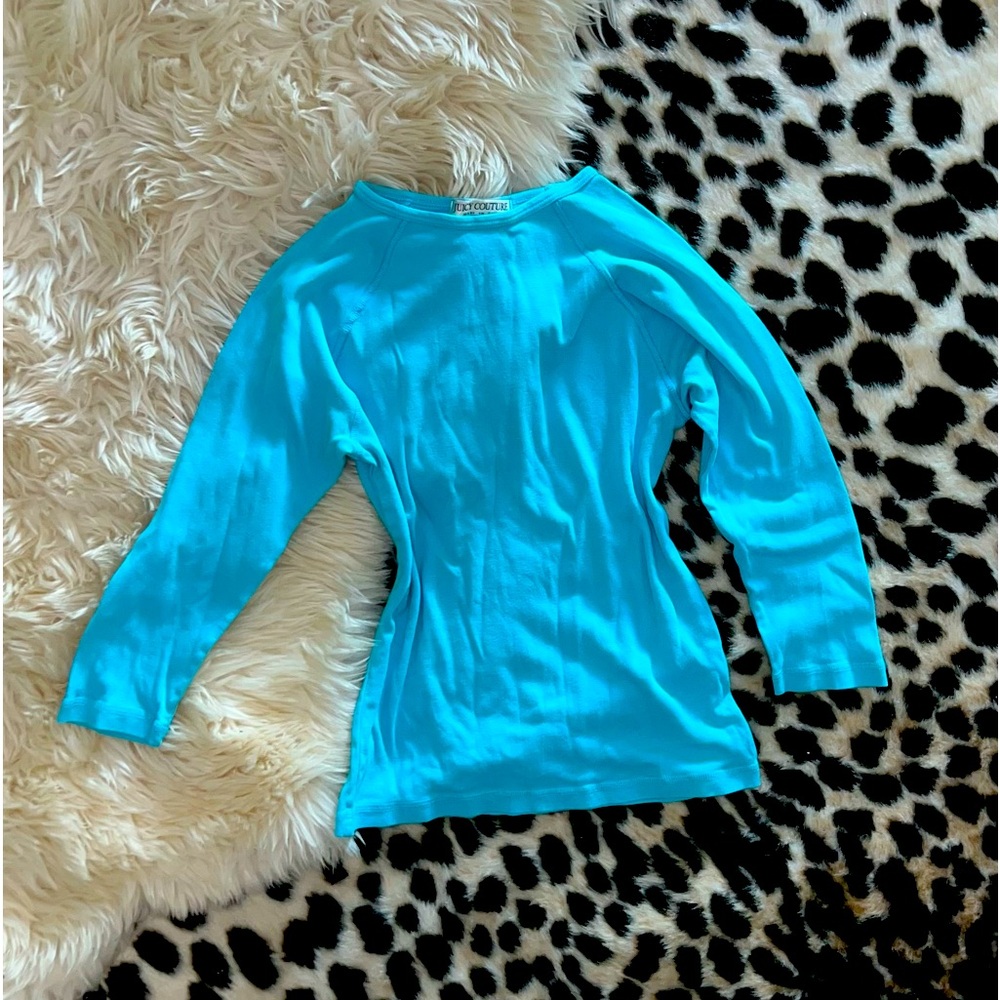 vintage teal/blue juicy couture top